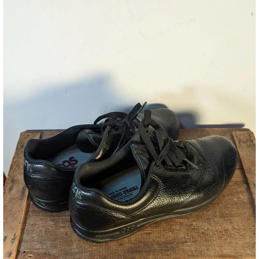 SAS Liberty‎ Slip Resistant Lace Up Comfort Shoes Black Mens sz 7.5 M w/ box